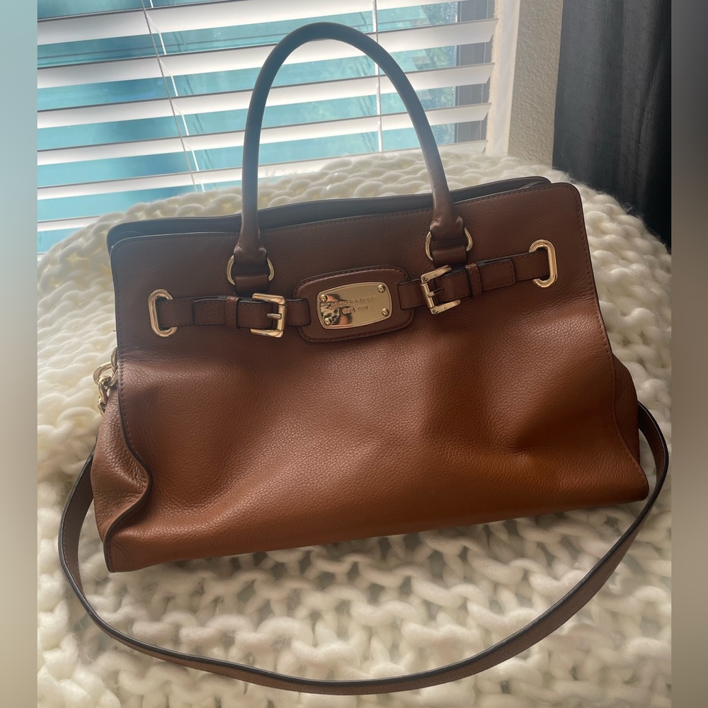 Michael Kors brown leather purse
